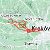Mapa Objazd trasy maratonu krakowskiego